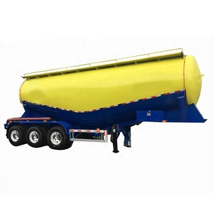 3 סרן 40CBM 40 טון יבש בתפזורת מלט אבקת חומר אחסון מכלית קרוואן למחצה