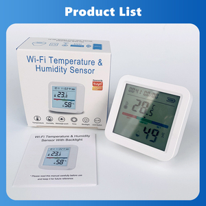 El detector de temperatura y humedad Tuya Wifi con funciones de retroiluminación funciona con Google Home Yandex Alice Voice Control - Product Image 1
