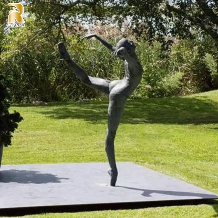 Ballerini nudi da giardino all'aperto moderni a grandezza naturale bronzo