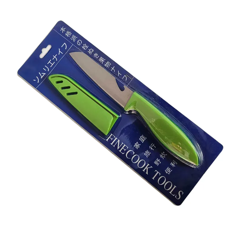 뜨거운 판매 페어링 칼 스테인레스 스틸 필링 칼 과일 주방 도구 Pp 손잡이와 과일 칼