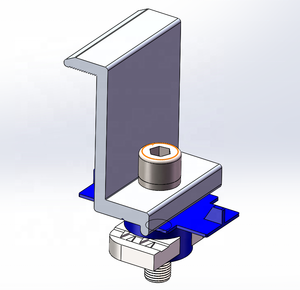 Aluminium Solar Bracket Rapidly Installed <strong>Mounting</strong> Brackets Mid Clamp End Clamp for Solar Panel Module <strong>Mounting</strong> Racking - Product Image 1