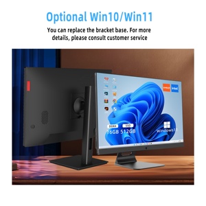 デスクトップコンピュータPC 23.8インチIPS LedデスクトップPC液晶画面I7オールインワンコンピュータWin 11 Wifiカメラ付きデュアルミックラム8GB - Product Image 3
