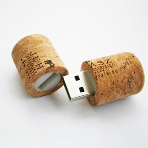 新しいトレンドクリエイティビティ木製メモリースティック大容量USB2.0カスタムロゴUsbコルクウッドフラッシュフライ - Product Image 1