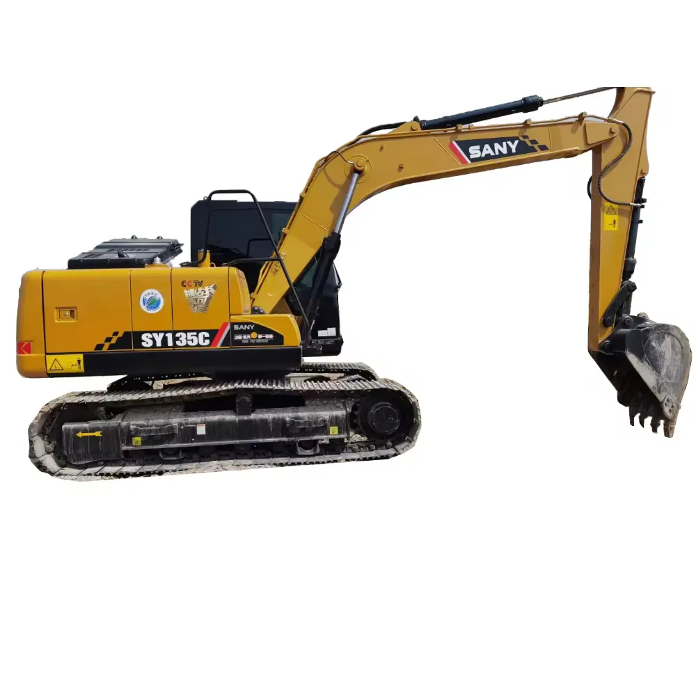 Venta caliente excavadoras usadas Sany SY135C 13.5Ton excavadora para la venta bajo barato excavadora usada máquina