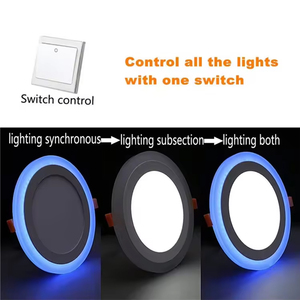 Muti iki renk 6w 24w 9w 3 + 3w 6 + 3w 12 + 4w 18 + 6w led büyük panel AYDINLATMA RGB çift renk led downlight - Product Image 2