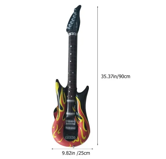 Beile Coloful PVC Petit Jouet de Guitare Gonflable Pour Enfants