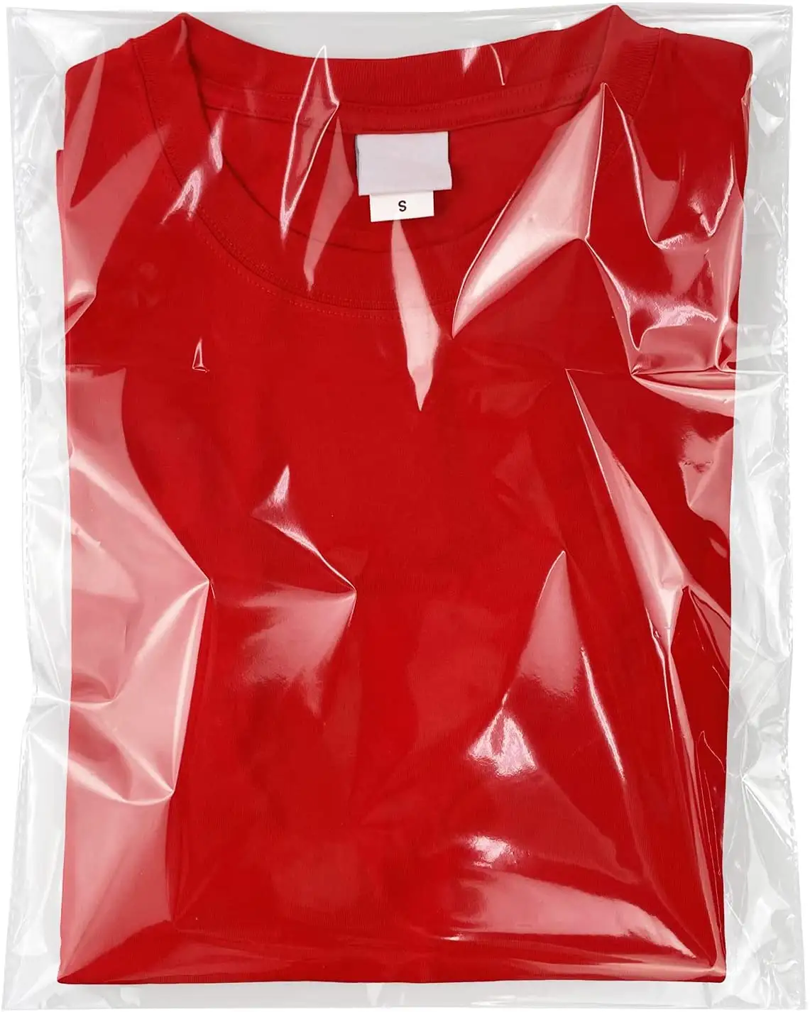 透明な再封可能なセロハンビニール袋シャツ、衣類用の自己粘着性包装