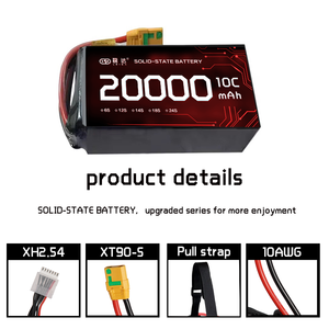 Batterie Lipo haute densité d'énergie et sécurité 10C 51.8V 14S 20000Mah pour batterie à semi-conducteurs Super Slim Drone - Product Image 3