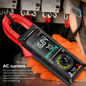 Medidor de pinza digital ST213, corriente CC/CA, 6000 recuentos, 400A multímetro de Amp, probador de voltaje de pantalla a Color grande, coche Hz NCV Ohm-Rojo - Product Image 3