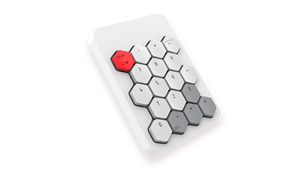 MOFii 2,4G Hexagon Mini Teclado numérico inalámbrico Batería recargable USB Nueva condición Operación de membrana para usuarios de computadoras portátiles - Product Image 2