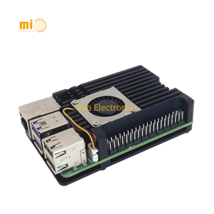 Raspberry Pi 5 Development Board Kit mit aktiver Kühlung PWM Geschwindigkeit regulierender Lüfter Metall panzers chale Himbeer Pi5 Gehäuse
