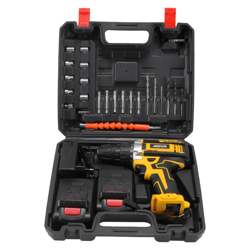 Tête de lot jaune 21V, deux électricités plus ensemble de 24 pièces