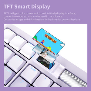 106 Phím Cấu Hình Thấp Cơ Khí Kỹ Thuật Số Âm Lượng Màn Hình Scroll RGB Không Dây Ergonomic Bàn Phím Và Chuột Với Cổ Tay Và Lòng Bàn Tay Phần Còn lại - Product Image 6