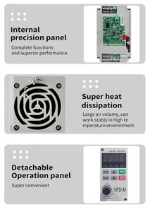 Unidad de frecuencia Variable de 220v, convertidor monofásico de entrada a 3 fases de 380v, inversor de salida, Control de velocidad del Motor VFD - Product Image 5
