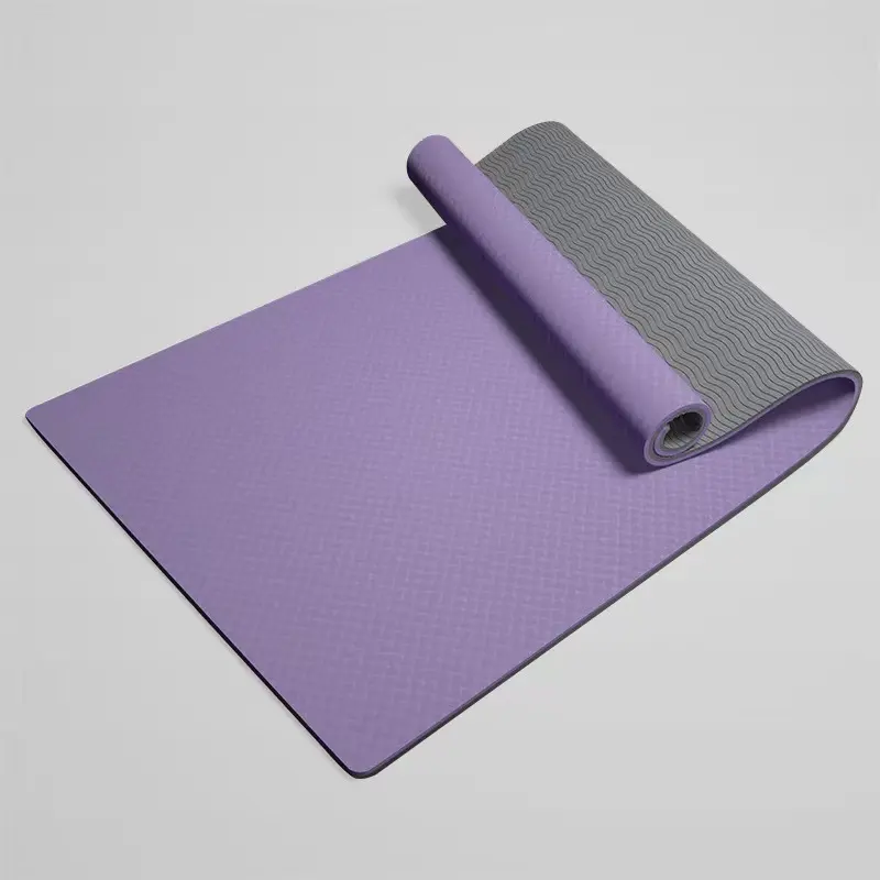 Tapete tpe yoga masculino e feminino, tapete esportivo antiderrapante e resistente ao som, com corda