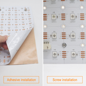 Addressable <strong>RGB</strong> <strong>LED</strong> <strong>matrix</strong> Sheet Light Screen 100leds 250*250mm RGBIC Digital <strong>LED</strong> Panel Sheet for Lighting Box Advertising - Product Image 4
