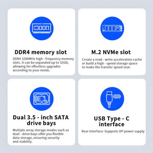 มินิพีซีไฟร์วอลล์อินเทล N100 M.2 DDR4หน้าจอ NVMe Triple Display Wake on LAN PXE Boot สำหรับบ้านเซิร์ฟเวอร์มินิพีซี - Product Image 5