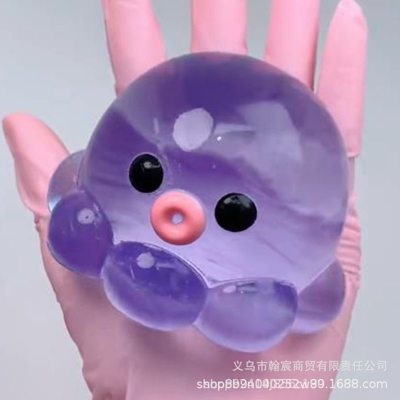 Giant octopus-transparent purple