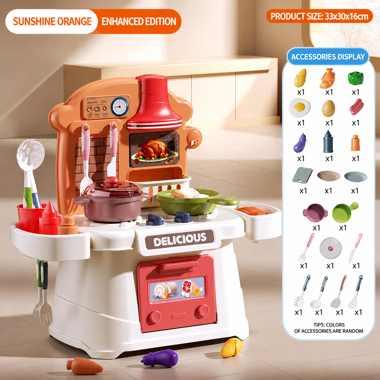 8113 Comptoir de cuisine Plus Edition - Orange soleil