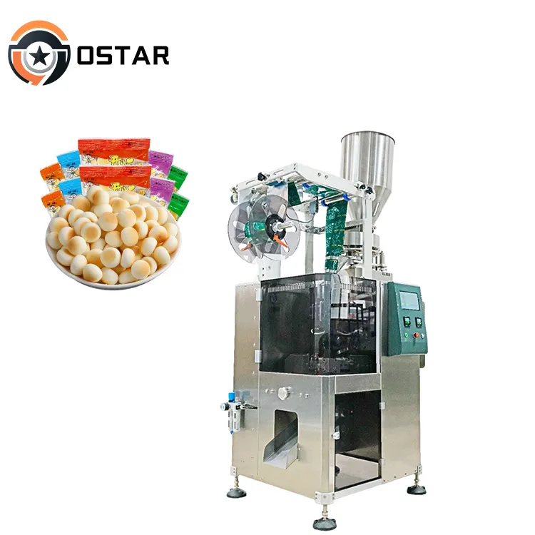 Larga vida útil automática 10G 20g 50g 100g Triangular Chocolate Candy Bean Snacks Bag Granule Packing Machine Automatic