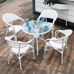 Tốt nhất bán thoải mái giải trí đồ nội thất ngoài trời đặt Stackable Patio mây mây ghế ăn - Product Image 3