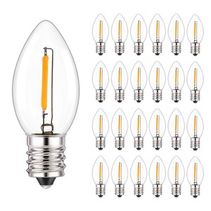 120V 220V E17 0.6W 1W <strong>1.5W</strong> C9 <strong>LED</strong> Replacement Light Bulb <strong>LED</strong> Christmas Filament Light Bulbs for String Lamp - Product Image 1