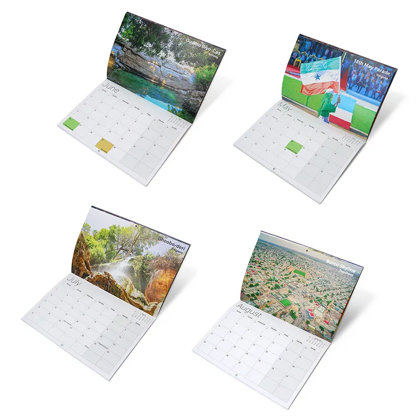 Custom Printed Calendar2025 Newest Promotional Items Gadgets Quotes Desk Tent Calendars Perpetual Calendar