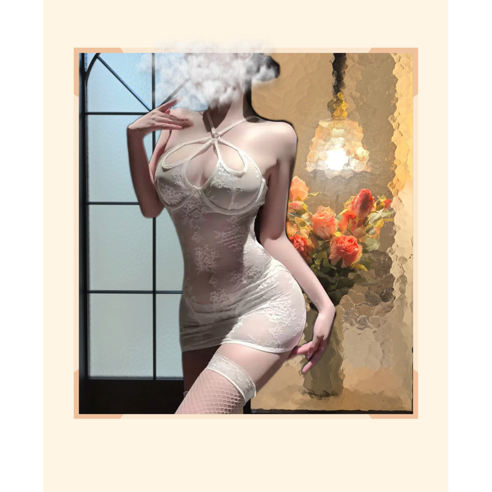 robe blanche croissant