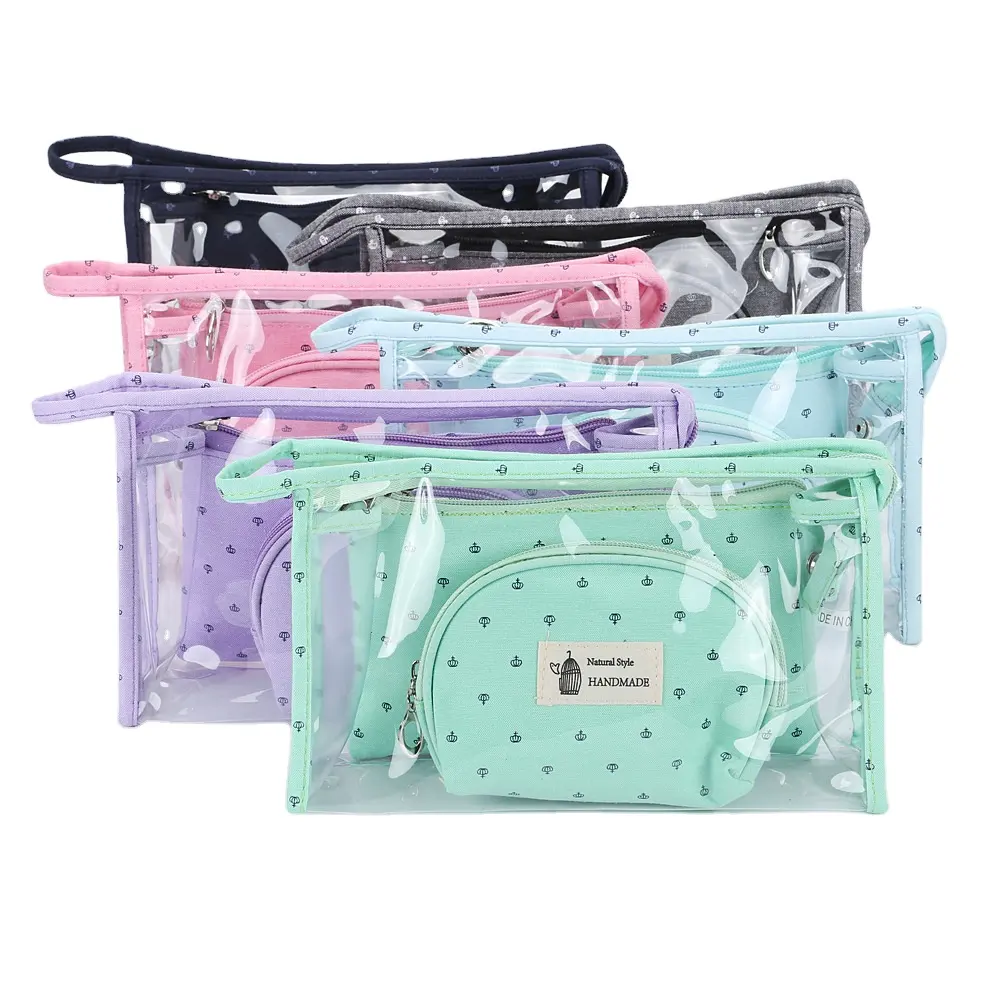 Fashion Women Waterproof PVC Makeup Pouch Storage Travel Bathing Toiletries Cosmetic Bag