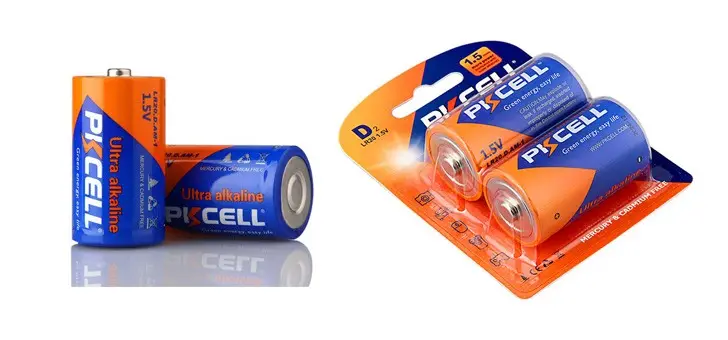 Pkcell muestra gratis batería de celda seca ultra alcalina 1,5 V d tamaño LR20 para electrónica de consumo