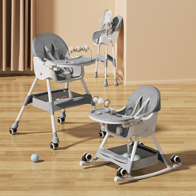 Silla de comedor Barbie - estilo caballito balancín gris