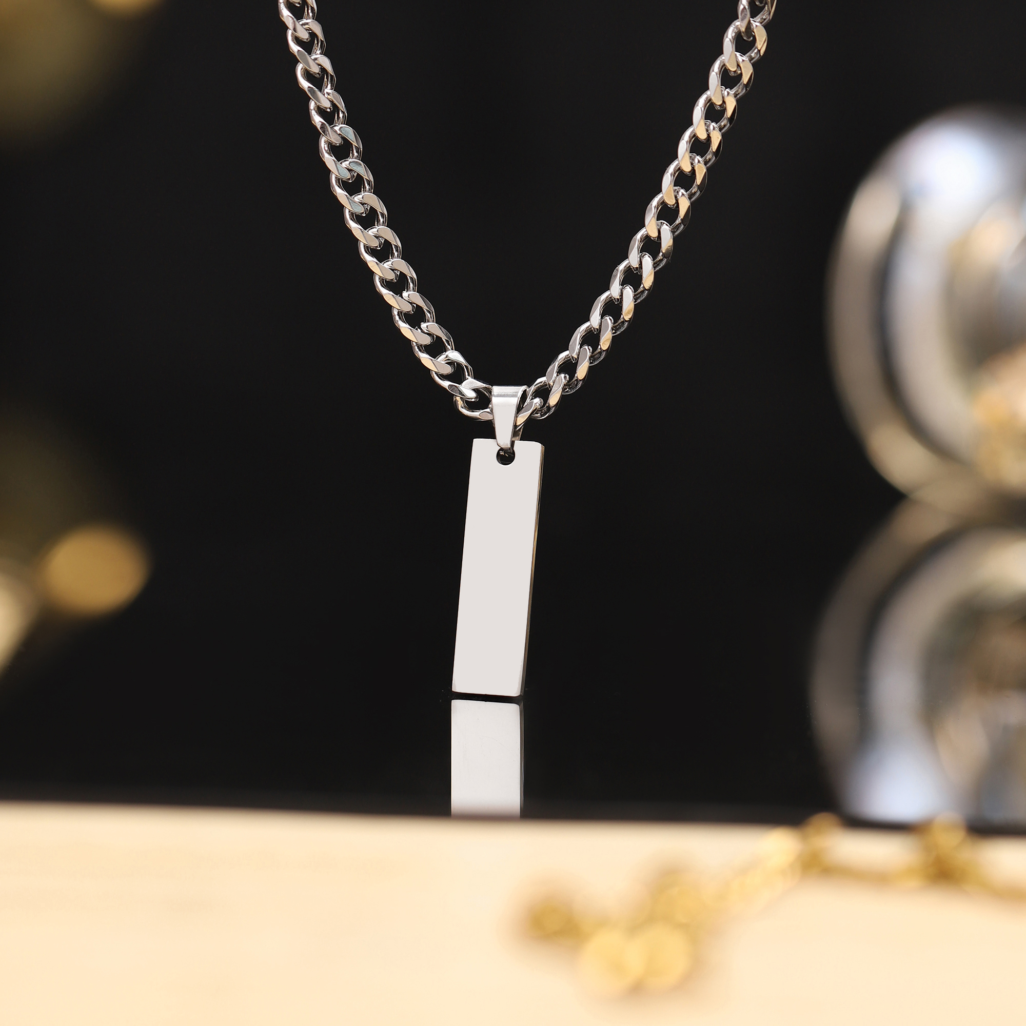 Silver Cuba Necklace