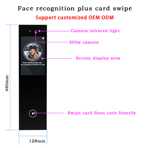 Asansör yüz tanıma erişim kontrol cihazı WiFi ağ OEM desteklenen güvenli giriş QR kodu ve Palm ven tanıma terminali - Product Image 2