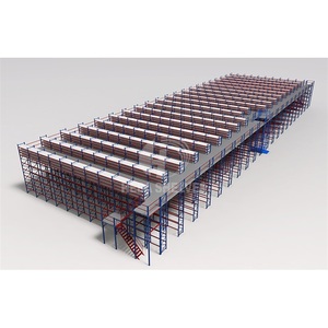 CE/ISO Großformat iges Paletten reifen regal Mehr schicht iges Mezzanine-Dachboden regals ystem - Product Image 5