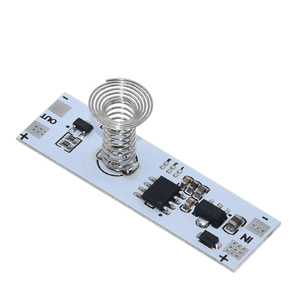 DC 12V <strong>Capacitive</strong> <strong>Touch</strong> <strong>Sensor</strong> Switch Coil Spring Switch <strong>LED</strong> Dimmer Control Switch 9-24V 30W 3A for S Light Stripmart Home <strong>LED</strong> - Product Image 1