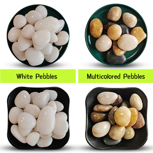 Đá sông đánh bóng 1-2/2-3/3-5/5-8/8-12cm sỏi tự nhiên màu sỏi nhỏ tự nhiên để trang trí sân chơi - Product Image 3
