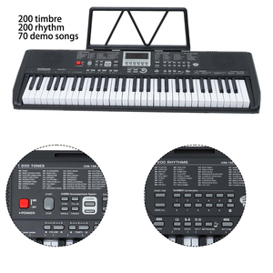 触摸功能便携式61键盘乐器MIDI电动钢琴61键数字电子琴键盘 - Product Image 2