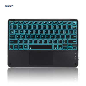 78 teclas Metal Touchpad Tablets Pc con teclado Smartphone Mini teclado inalámbrico Bluetooth para iPad - Product Image 1
