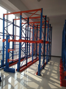 Vendita calda Drive-in Pallet sistema di scaffalature risparmio di spazio per il magazzino o lo stoccaggio utilizzando il carrello elevatore per caricare e scaricare le merci - Product Image 6