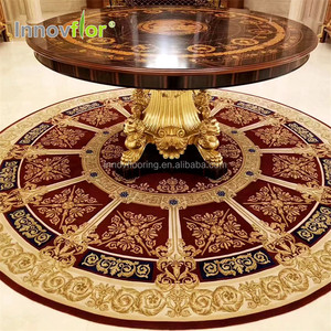 Sang Trọng Len Trung Quốc Handmade Thảm Công Nghiệp Gạch Thảm Màu Xanh Lót Đầy Màu Sắc Nhà Thảm Gạch Cho Phòng Khách - Product Image 4