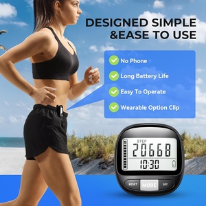 Xe đạp chu kỳ máy tính Xe Đạp Đồng hồ tốc độ 3D cảm biến bước truy cập Đi bộ Chạy 3D đơn giản Pedometer Bước truy cập - Product Image 2