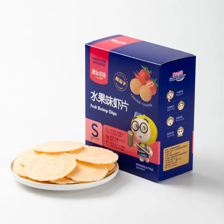 Gobestway Fábrica Atacado Crispy Prawn Crackers Snacks Camarão Chips