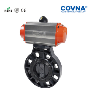 COVNA气动流量控制阀HK59-D-P气动执行器阀空气控制UPVC蝶阀 - Product Image 2