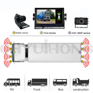Hot-selling DC 12-32V Collision Avoidance Radar <strong>Reverse</strong> <strong>Sensor</strong> Car Parking <strong>Sensor</strong> Kit with 7 Inch Monitor for Car Bus Truck - Product Image 2