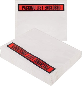 透明塑料粘合剂装箱单信封邮袋运输标签小袋退货标签 - Product Image 5