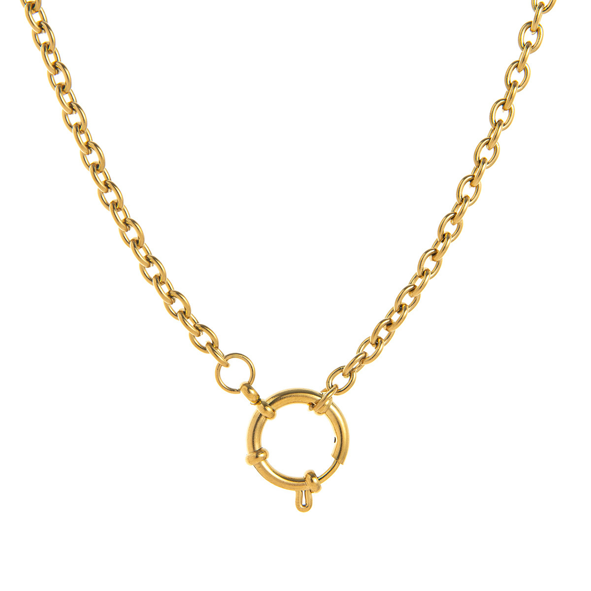 Chaîne de perles rondes avec boucle de marin de 18 mm