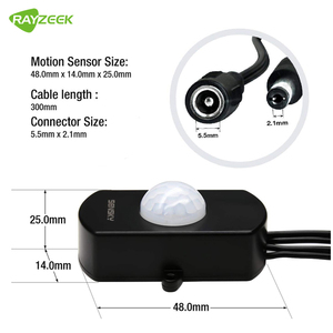 Sensor de detección de movimiento pir, minisensor de movimiento pir, DC12V 24V