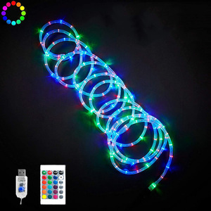 Cadena de lámpara de alambre de cobre LED de 16 colores IP65 impermeable iluminación decorativa de Navidad batería Control remoto para patio al aire libre - Product Image 2