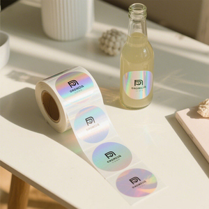 Overlay Logo Custom Silver/Gold With Laser Packaging Void Barcode Evident Microtext Serial <strong>Verification</strong> for Label With QR <strong>Code</strong> - Product Image 5