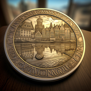 Amsterdam Commemorative Coin Customization Tourist Attractions Gift Commemorative Coin Activities Collection Commemorative Coin - Product Image 1